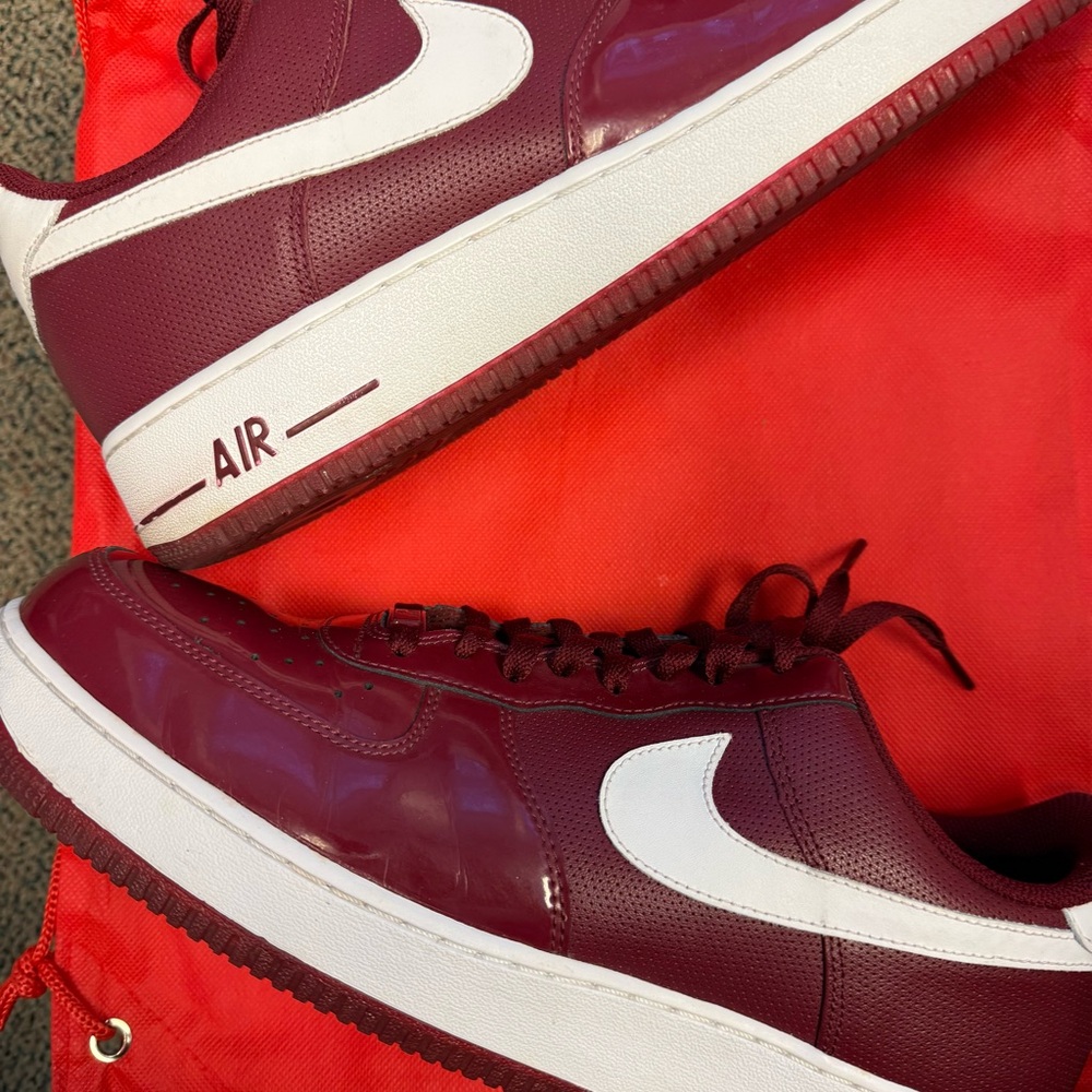 Nike Air Force 1 ‘07 Low-Team Red - Sneakers Burgundy and White